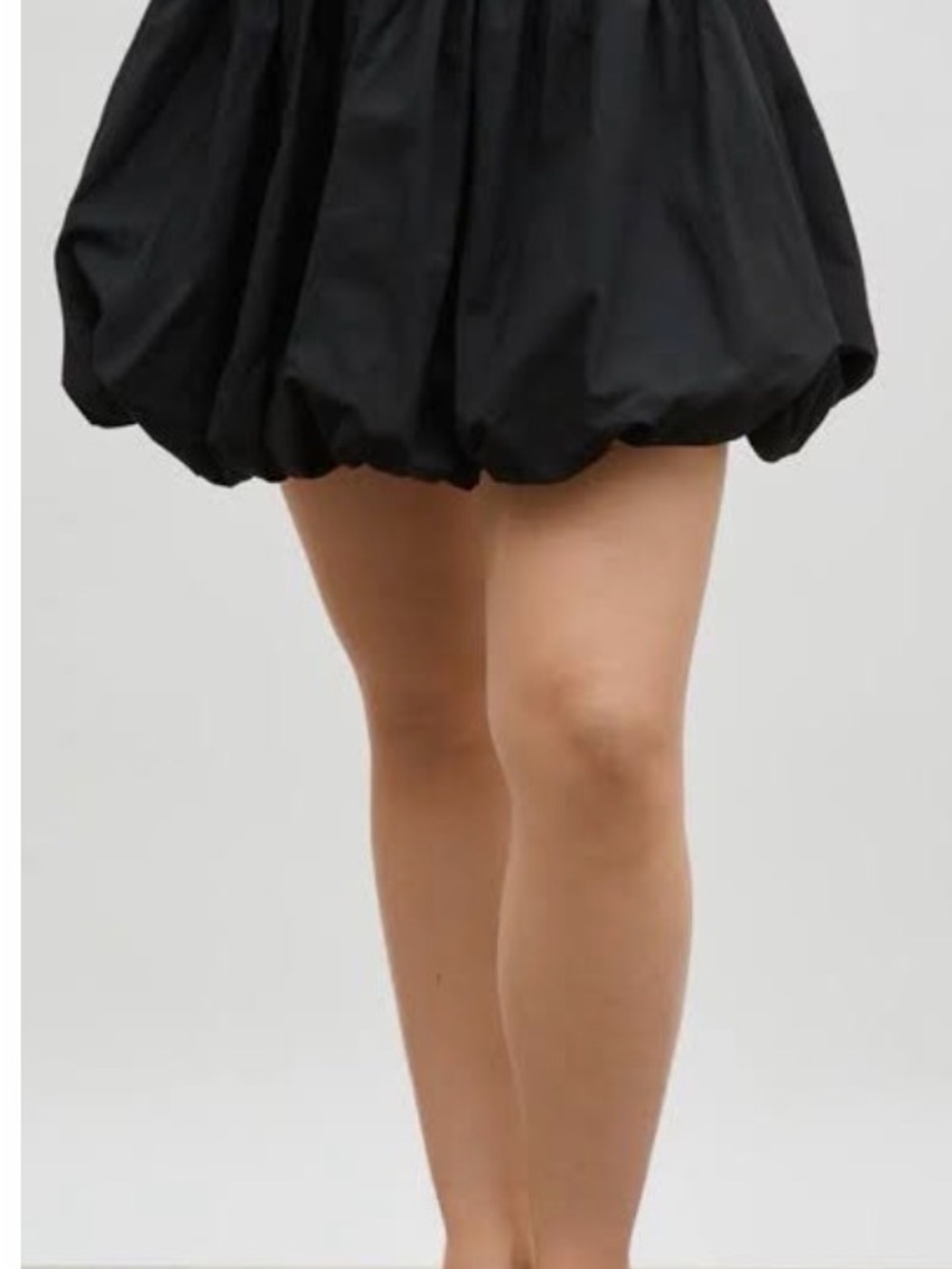 Musera Black Bubble-Hem Skirt Sz Small
